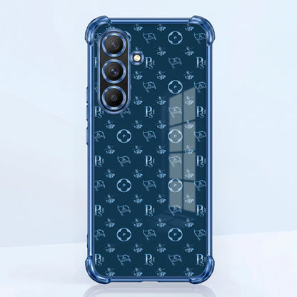 Samsung Galaxy A36 5G Luxury Monogram Blue Airbags Printed Back Case