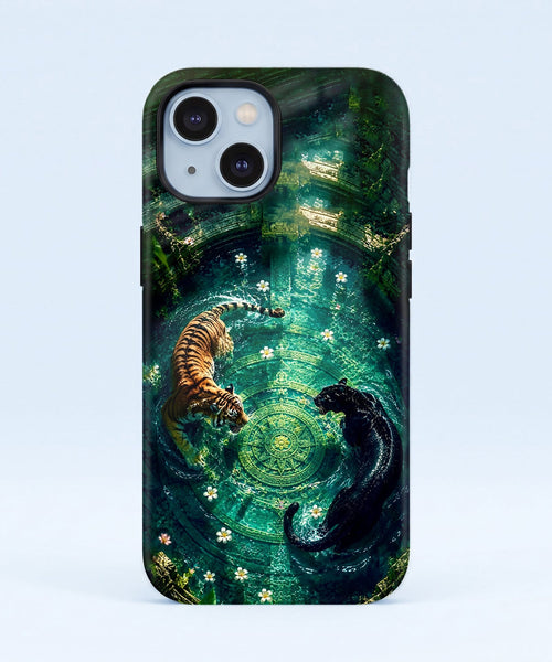 Iphone 15 5G Tiger & Panther Mystic Protective Case