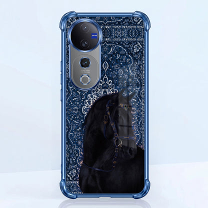 Vivo V40 Pro 5G Premium Royal Horse Airbags Printed Back Case