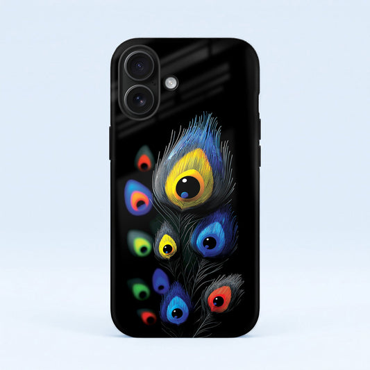 Iphone 16 5g Multi-Feather Peacock Protective Cases