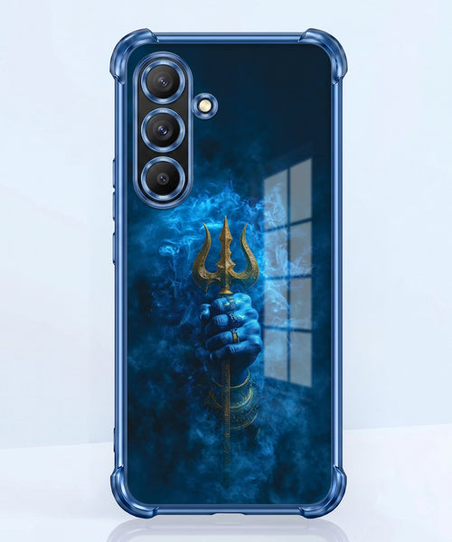 Samsung Galaxy A56 5G Premium Golden Trishul Airbags Printed Back Case