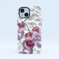 Iphone 15 5G Purple Transparent Cherry Protective Case
