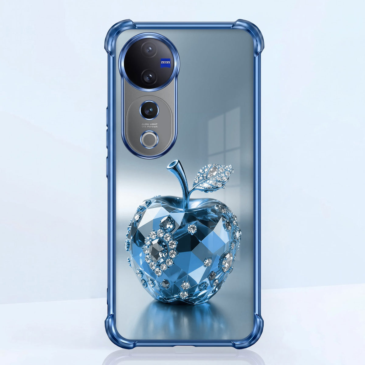 Vivo V40 Pro 5G Blue Apple Airbags Printed Back Case