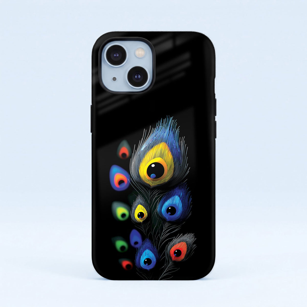 Iphone 15 5G Multi-Feather Peacock Protective Cases