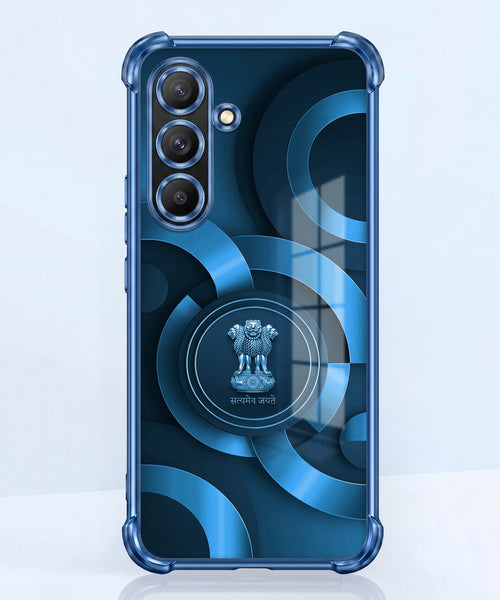 Samsung Galaxy A56 5G Blue Emblem Airbags Printed Back Case