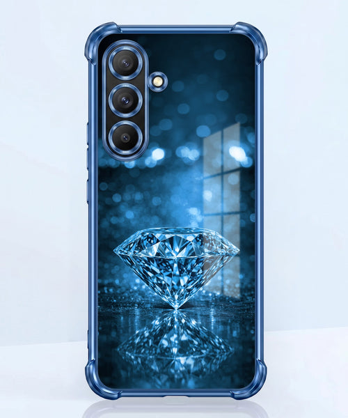 Samsung Galaxy A56 5G Blue Diamond Airbags Printed Back Case