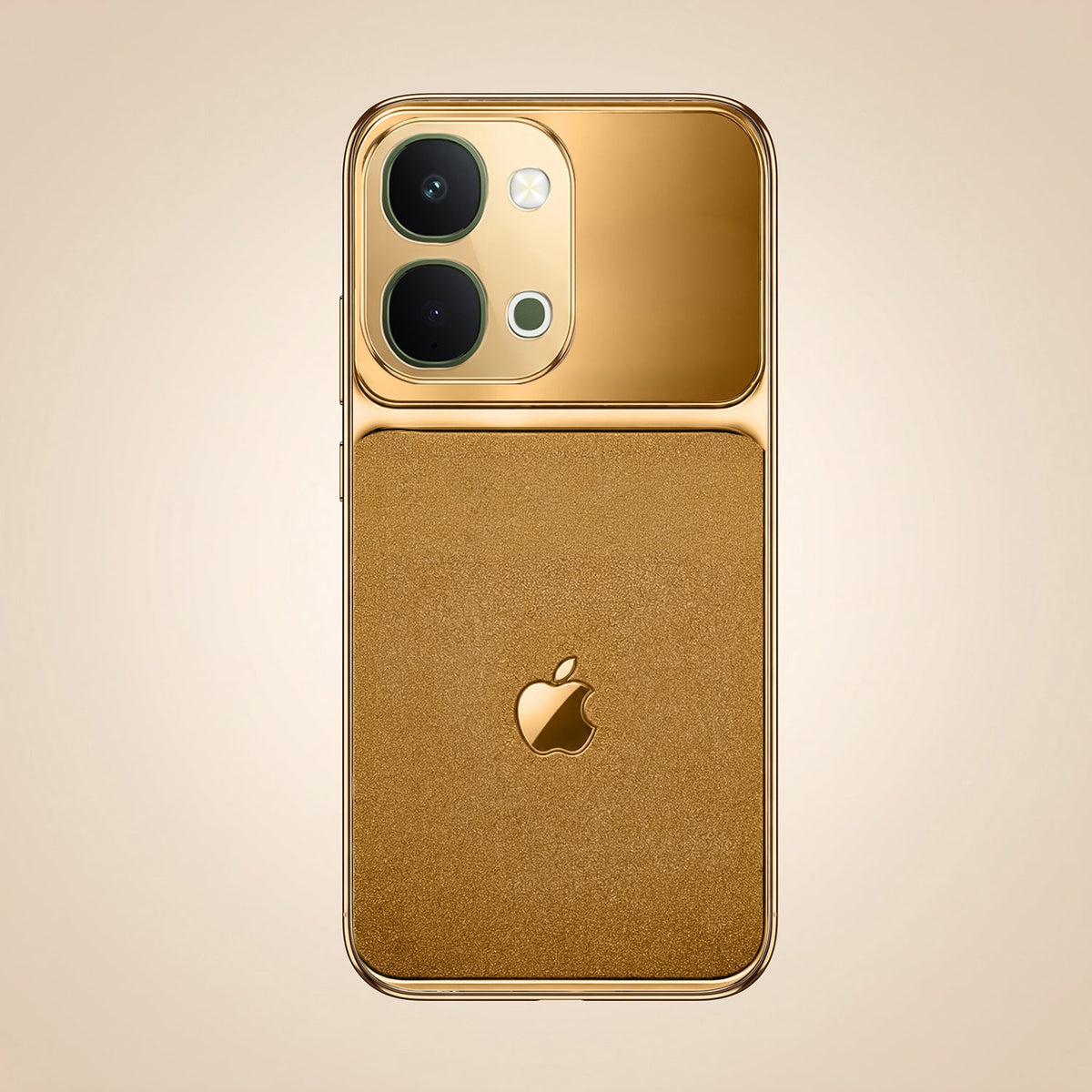 Vivo Y51 Pro 5G Royal Touch Apple Gold Electroplated Glass Phone Back Case