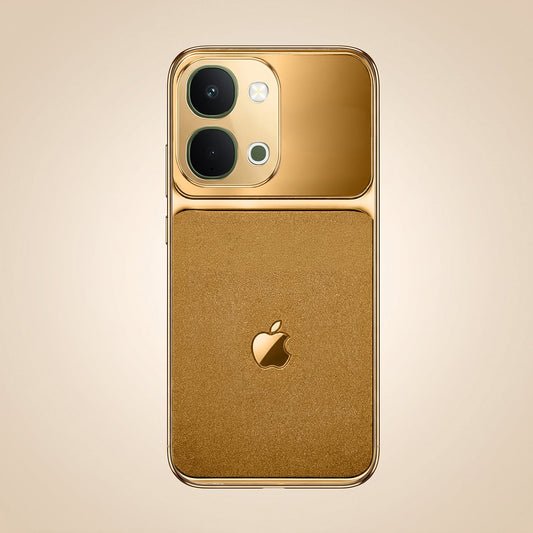 Vivo Y51 Pro 5G Royal Touch Apple Gold Electroplated Glass Phone Back Case