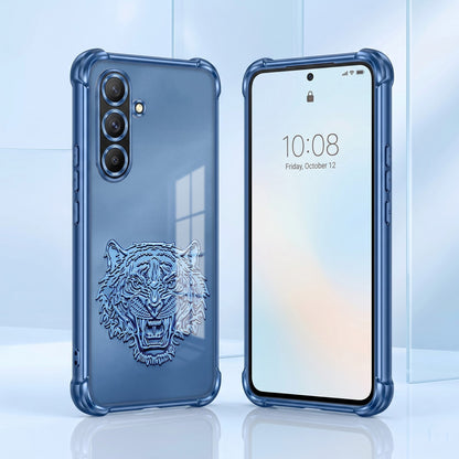 Samsung Galaxy A36 5G Tiger Face Blue Airbags Printed Back Case