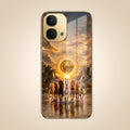 Vivo T5x 5G Celestial Seven Horses Gold Electroplated Glass Phone Back Case