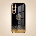 Samsung Galaxy A36 5G Medusa Head Gold Electroplated Glass Phone Back Case