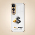 Vivo Y400 Pro 5G Luxury XAU/USD Gold Electroplated Glass Phone Back Case