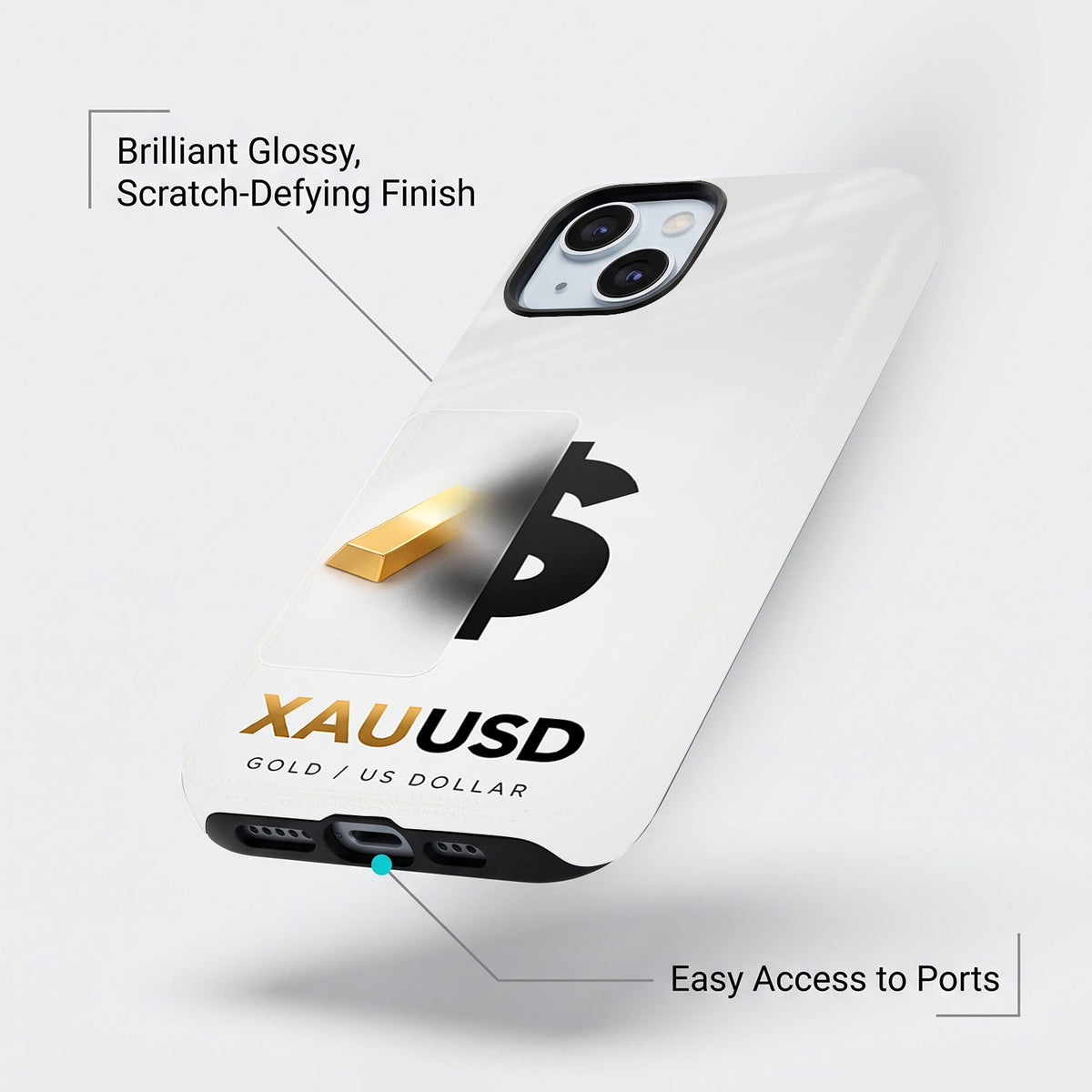 Iphone 15 5G Luxury XAU/USD Protective Case
