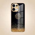 Oppo Reno 13 5G Medusa Head Gold Electroplated Glass Phone Back Case