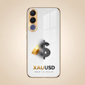 Vivo V70 FE 5G Luxury XAU/USD Gold Electroplated Glass Phone Back Case
