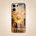 Oppo Reno 13 5G Celestial Seven Horses Gold Electroplated Glass Phone Back Case