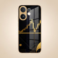 Vivo V60 5G Trading Candles Gold Electroplated Glass Phone Back Case