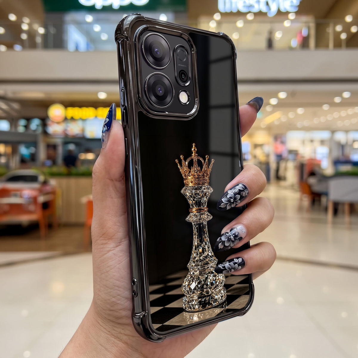 Oppo Reno 14 5G Chess King Airbags Printed Back Case