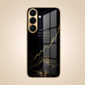 Samsung Galaxy A56 5G Trading Candles Gold Electroplated Glass Phone Back Case