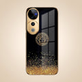 Vivo V40 Pro 5G Medusa Head Gold Electroplated Glass Phone Back Case
