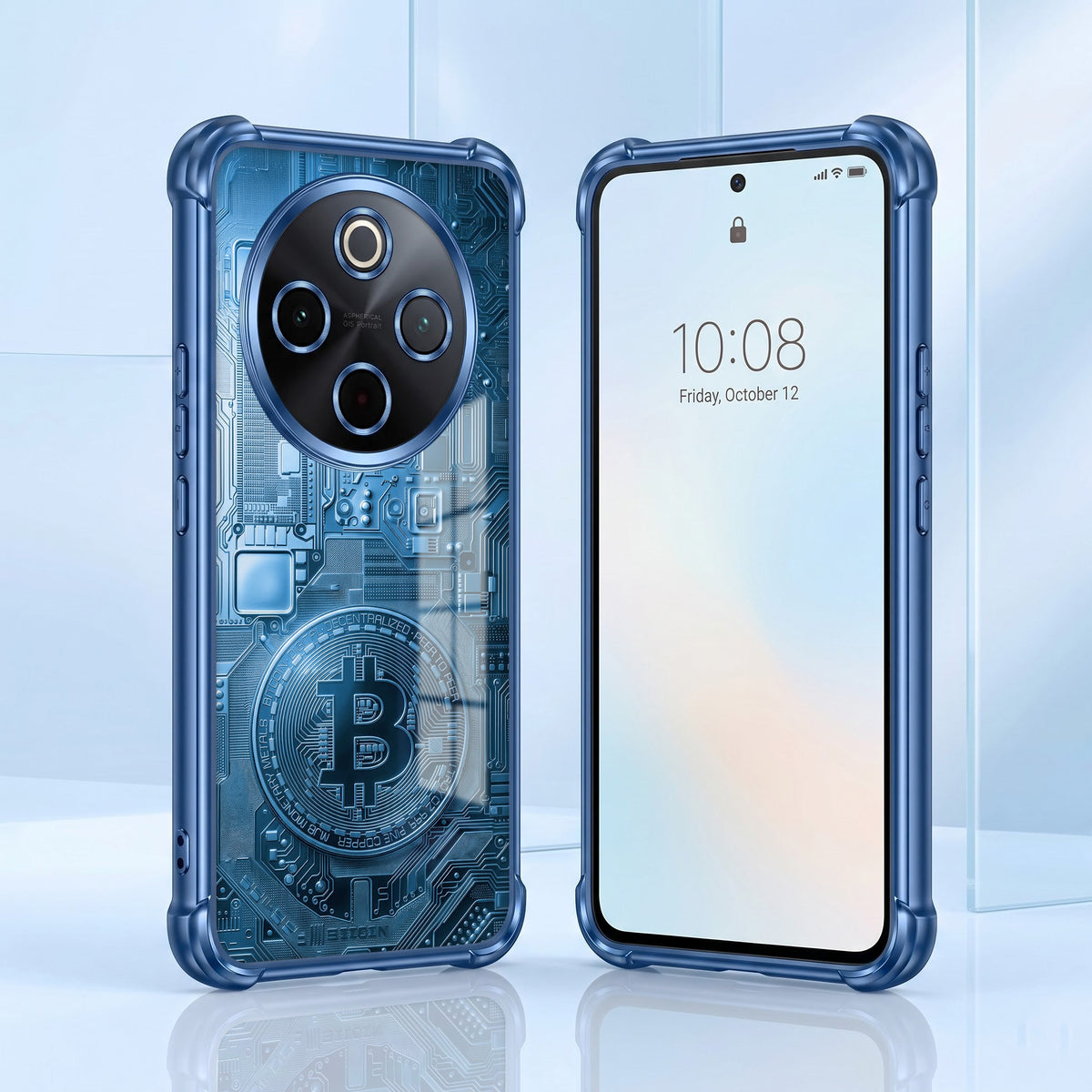 Vivo T4 5G Bitcoin Airbags Printed Back Case