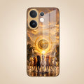 Vivo V60 5G Celestial Seven Horses Gold Electroplated Glass Phone Back Case