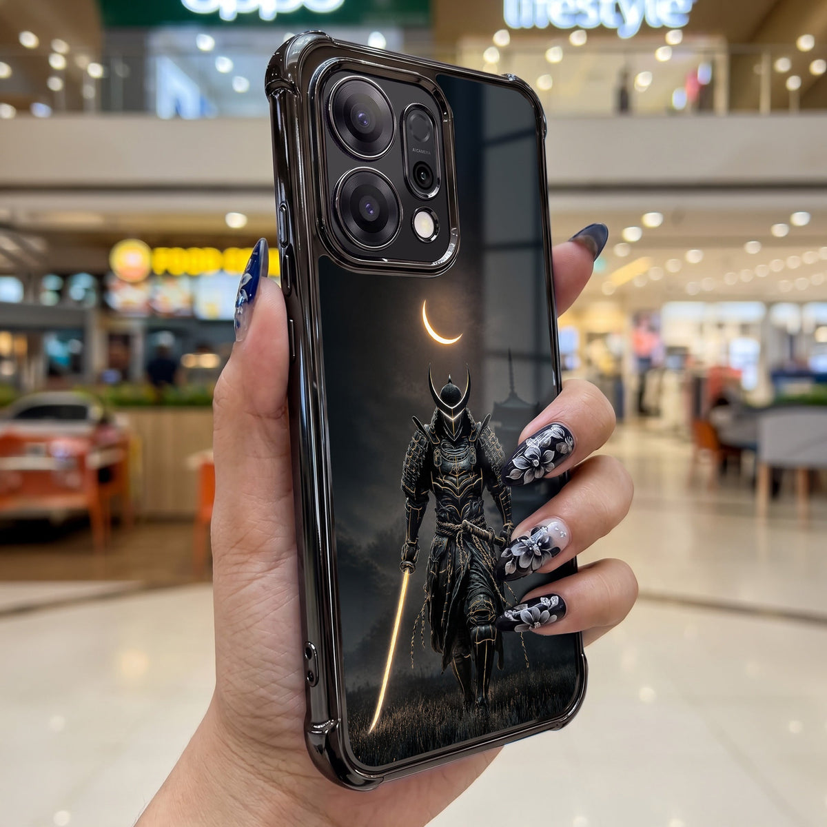 Oppo Reno 14 5G Samurai Warrior Airbags Printed Back Case