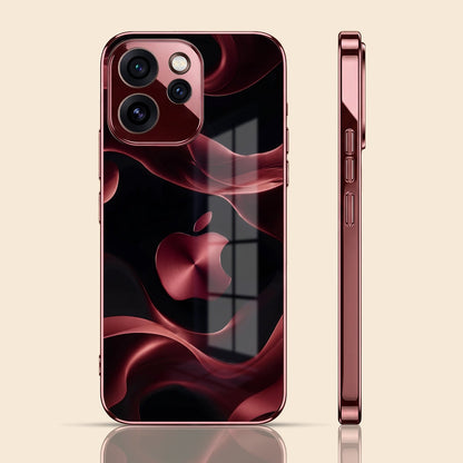 Oppo Reno 15 Pro Mini 5G Wave Apple Burgundy Electroplated Glass Back Case