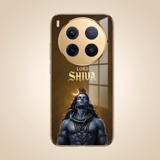 Vivo X300 Pro 5G Lord Shiva Gold Electroplated Glass Phone Back Case