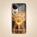 Vivo V50 5G Celestial Seven Horses Gold Electroplated Glass Phone Back Case