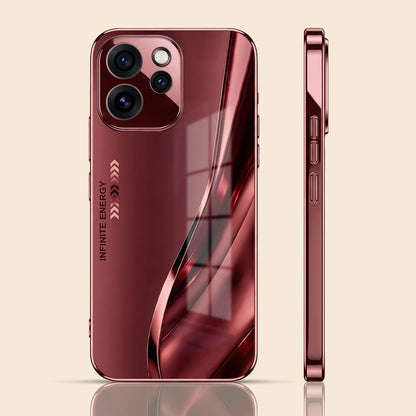 Oppo Reno 15 Pro Mini 5G Infinity Energy Burgundy Electroplated Glass Back Case