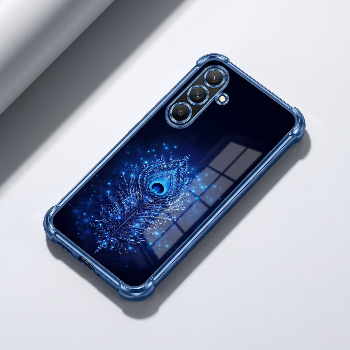 Samsung Galaxy A36 5G Premium Peacock Feather Airbags Printed Back Case