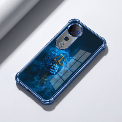 Vivo V40 Pro 5G Premium Golden Trishul Airbags Printed Back Case