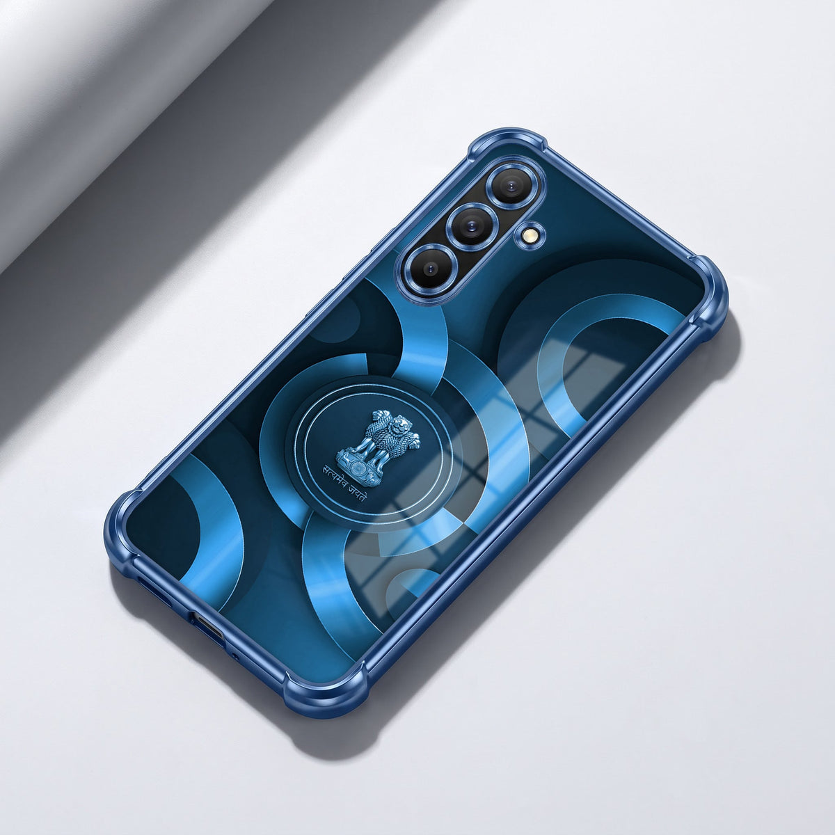 Samsung Galaxy A36 5G Blue Emblem Airbags Printed Back Case