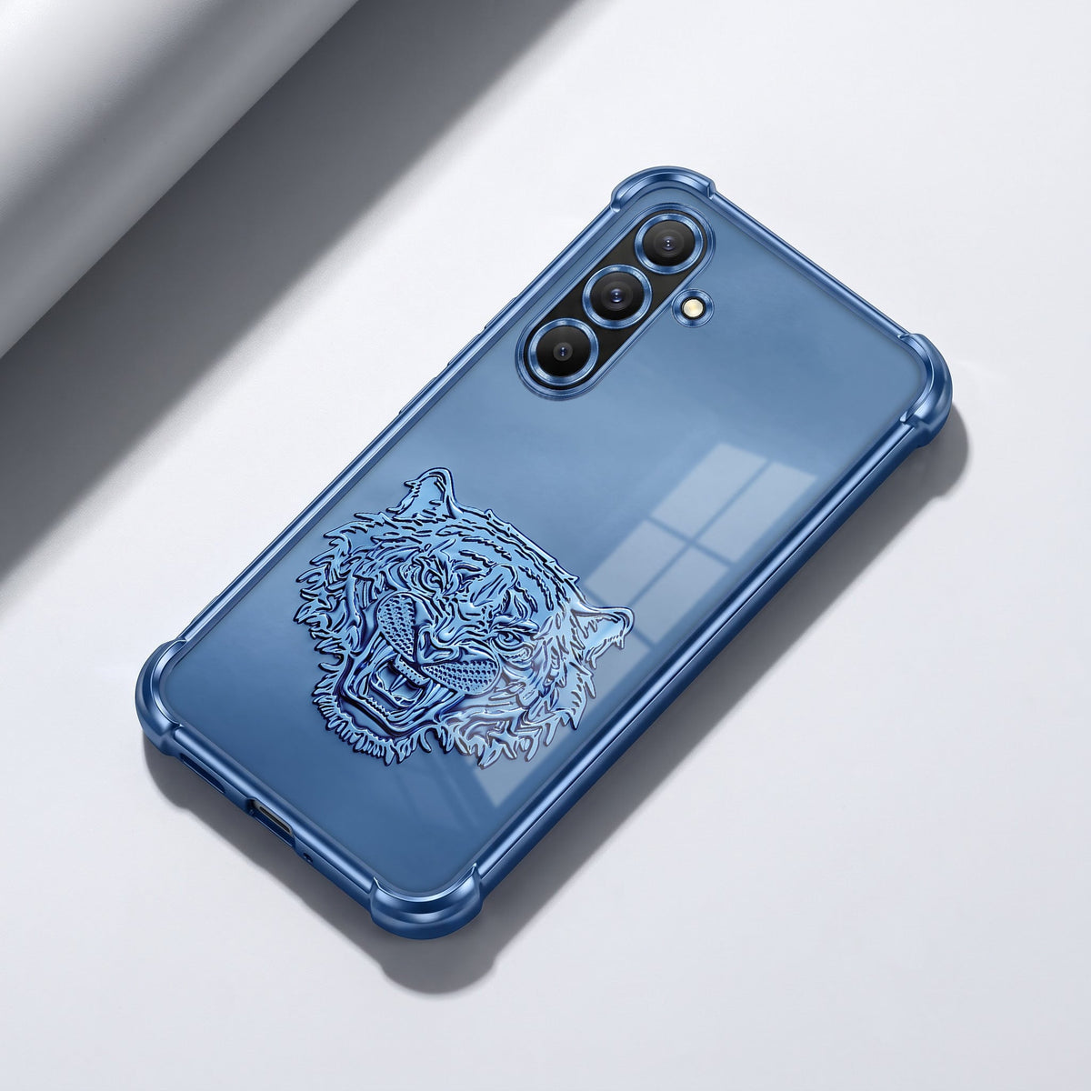 Samsung Galaxy A36 5G Tiger Face Blue Airbags Printed Back Case