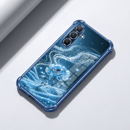 Samsung Galaxy A56 5G Blue Rose Airbags Printed Back Case