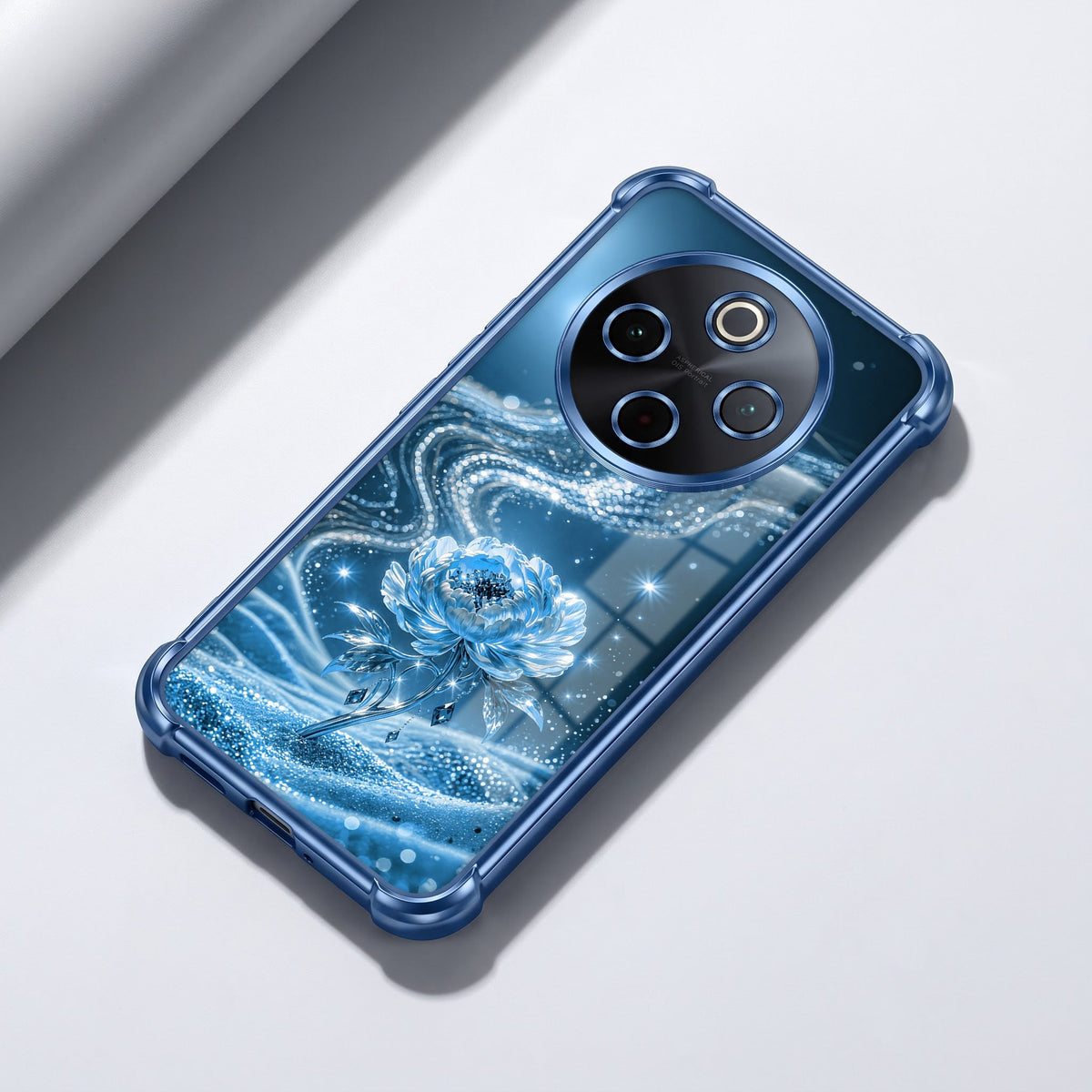 Vivo T4 5G Blue Rose Airbags Printed Back Case