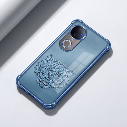 Vivo V50 5G Tiger Face Blue Airbags Printed Back Case