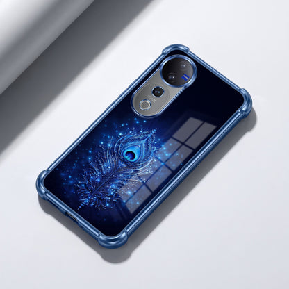Vivo V40 Pro 5G Premium Peacock Feather Airbags Printed Back Case