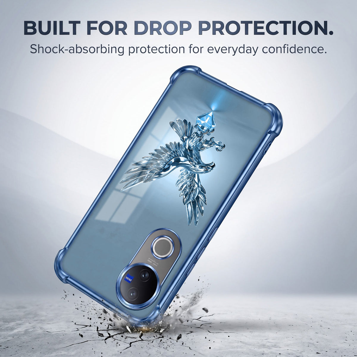 Vivo V50 5G Blue Eagle Airbags Printed Back Case