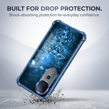 Vivo V40 Pro 5G Blue Diamond Airbags Printed Back Case