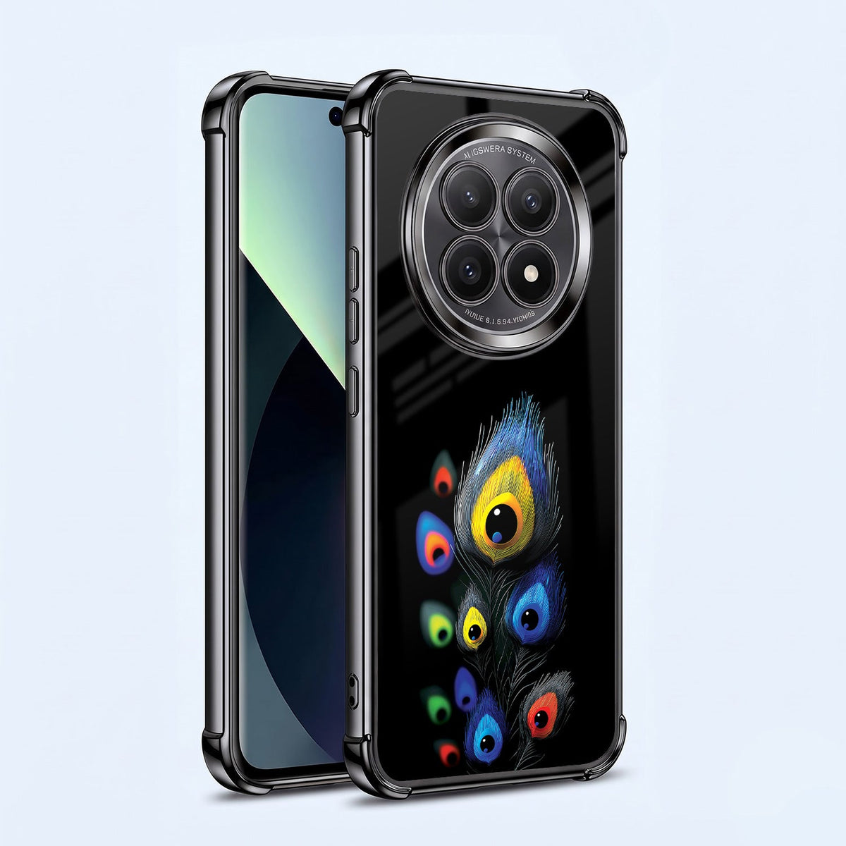 Oppo F29 5G Multi-Feather Peacock Airbags Printed Back Case