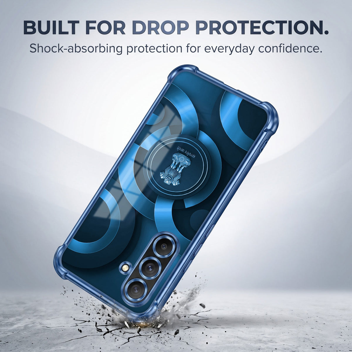 Samsung Galaxy A36 5G Blue Emblem Airbags Printed Back Case