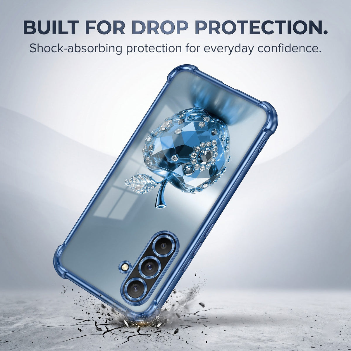Samsung Galaxy A36 5G Blue Apple Airbags Printed Back Case