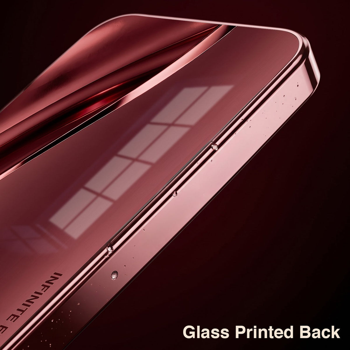 Oppo Reno 15 Pro Mini 5G Infinity Energy Burgundy Electroplated Glass Back Case