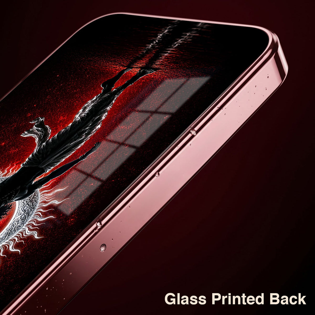 Oppo Reno 15 Pro Mini 5G Crimson Divine Burgundy Electroplated Glass Back Case