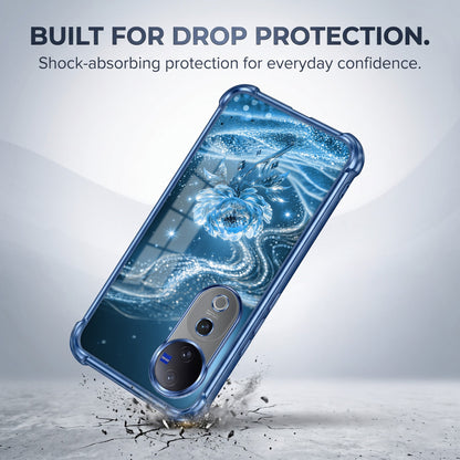 Vivo V40 Pro 5G Blue Rose Airbags Printed Back Case