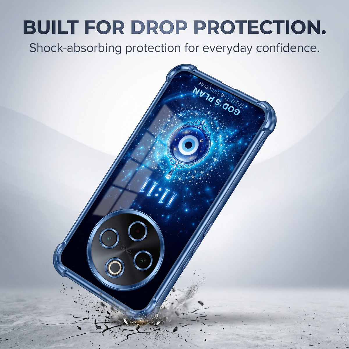 Vivo T4 5G Premium God’s Plan Evil Eye Airbags Printed Back Case