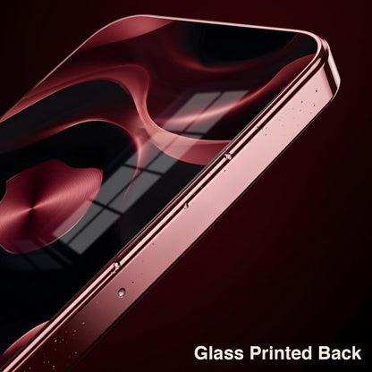 Oppo Reno 15 Pro Mini 5G Wave Apple Burgundy Electroplated Glass Back Case