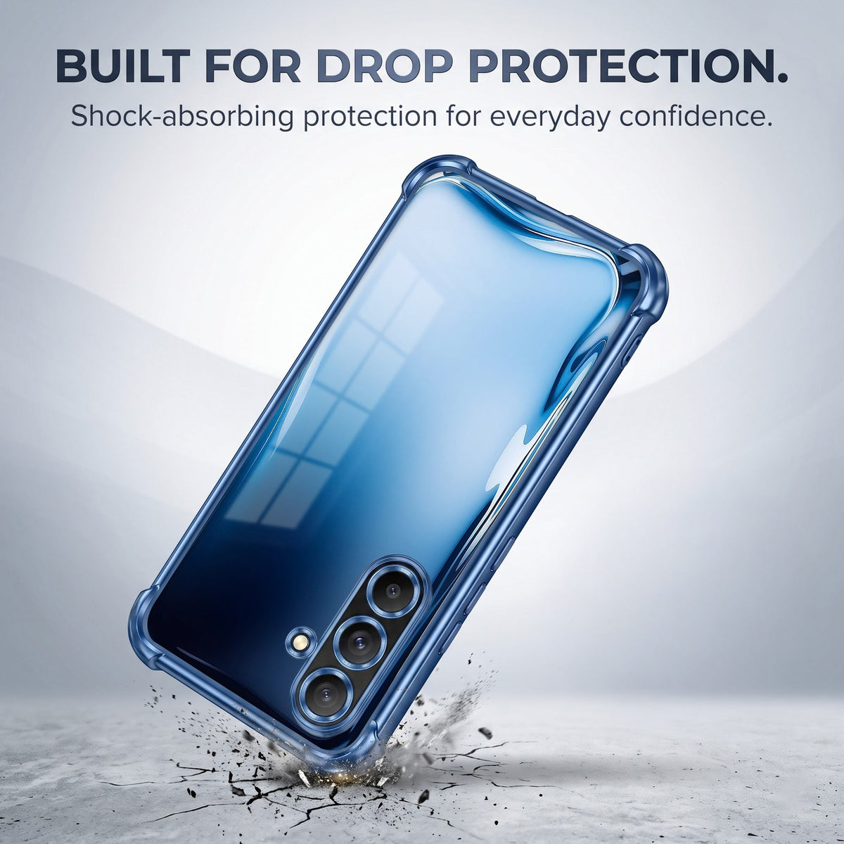 Samsung Galaxy A36 5G Premium Crystal Blue Airbags Printed Back Case